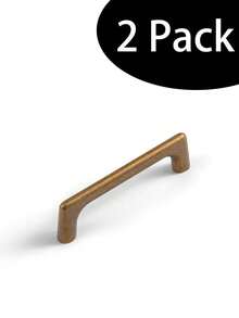 Juego de 2/6/12 piezas de tiradores/pomos/agarraderas de gabinete de cocina vintage de bronce - Tiradores de cajón de metal para gabinetes de dormitorio y cocina, herrajes de gabinete pintados en acabado antiguo de aluminio