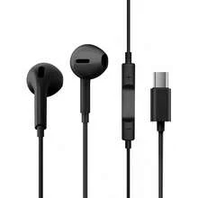 3,5 mm kabelgebundene In-Ear-Kopfhörer mit Mikrofon, kompatibel mit Typ-C und Lightning-Geräten für Anrufe und Musik - Schwarz - Übersicht 2