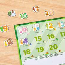 Number Letter Magnetic Puzzle, Number Letter Cognitive Piece, Magnetic Sticker, Children's Puzzle Toy, Early Education Learning Toy, Children's Early Education Magnetic Case Letter Matching Puzzle Board, Puzzle Toy, Number Learning Card, Puzzle Enlightenment Teaching Tool, Magnetic 26 Shape Letter Teaching Tool, Cognitive Magnetic Sticker, Refrigerator Sticker, Children's English Learning Early Education Puzzle Toy