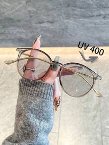 1pc Transparent Gray Frame Light Gray Piece