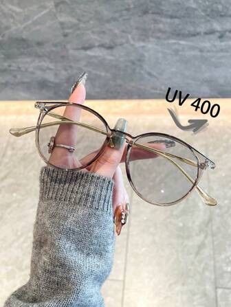 1 件女士韩版波西米亚风精致优雅时尚防紫外线太阳镜，适合音乐节街拍装饰