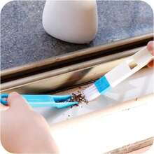 1PC Window Slot Cleaning Brush, Screen Window Cleaning Tool, Keyboard Slot Small Brush, Glass Belt Dustpan Gap Brush - Màu xanh lam - Xem 3