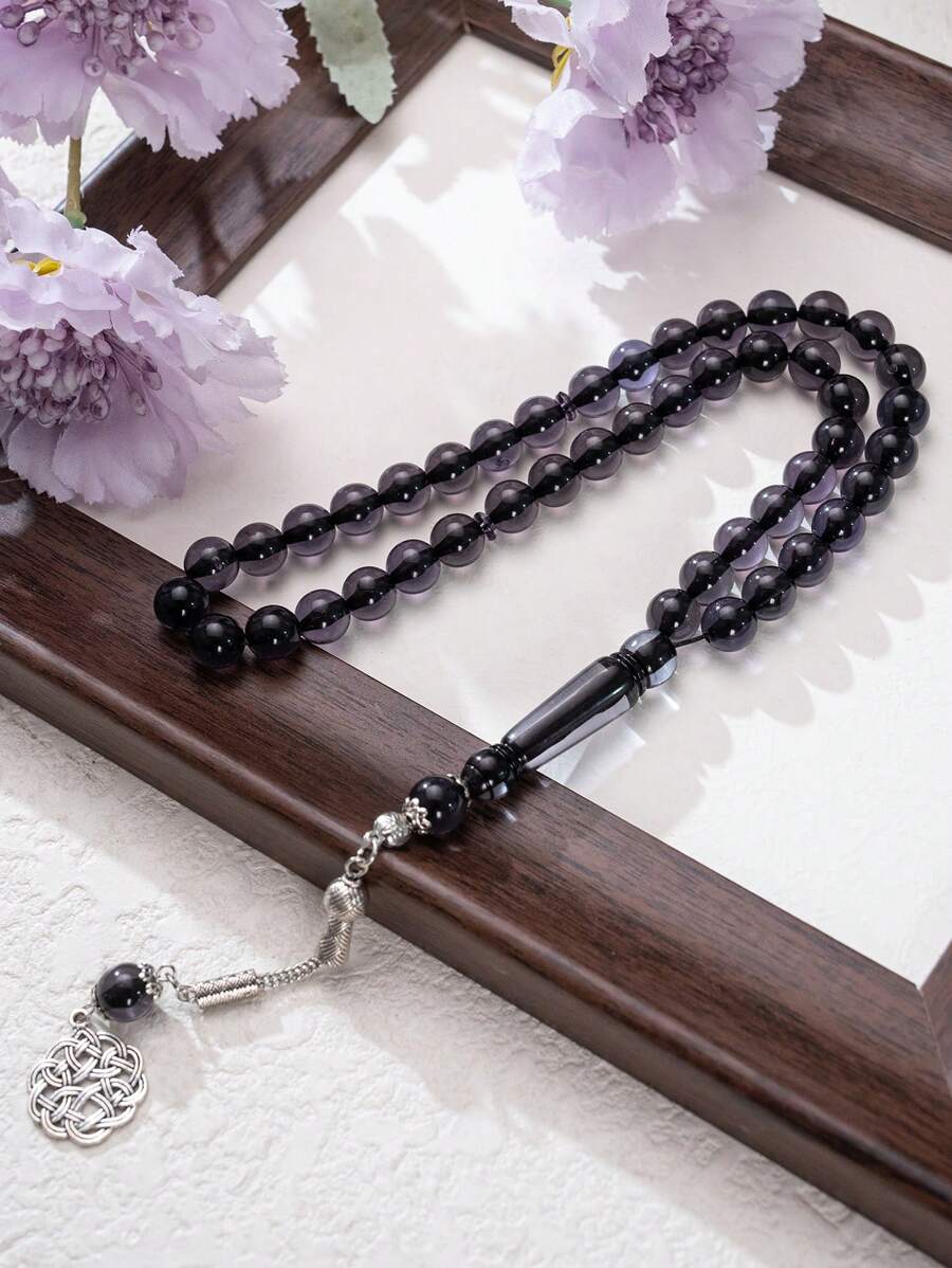 45pcs Transparent Acrylic Rosary Beads For Arabic Daily Prayer - Multicolor - View 1