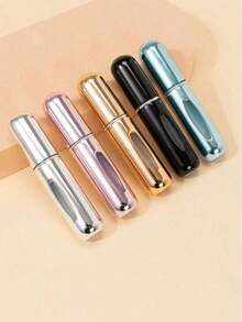 Refillable Perfume Atomizer Spray Bottle, Perfume Bottle Single Pack, Shiny Pink Fragrance Bottle Sprayer Pump Storage Container, Portable Mini Perfume Dispenser For Travel, Purse, Gym, Living Room, Bedroom, Bathroom, Home Decor, Wedding, Party, Birthday, Valentine's Day, Christmas Gift For Women, Men, Teens, Mom, Dad, Friend, Luxury Accessory, Fun Unique Gift Idea - 彩色 - 查看 3