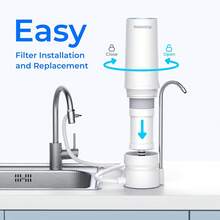 Filtr wymienny Waterdrop WD-CFF-04, system ultrafiltracji do kranu, filtr do wody blatowy, filtr wymienny do zlewu, zamiennik WD-CTF-07, WD-CTF-08, 11 szt. - 1 - Zobacz 4