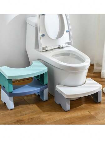 1 pieza Taburete ergonómico ComfortFirst para el baño - Taburete de plástico antideslizante para el inodoro, ayuda ideal para mejorar la postura, regalo perfecto para Navidad y Halloween