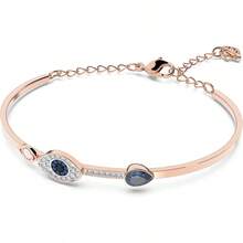 Pulsera de ojo malvado SWAROVSKI SYMBOLICA, regalo para el Día de la Madre, Navidad, novia, cumpleaños, pulsera de moda para mujeres - Azul - Ver 3