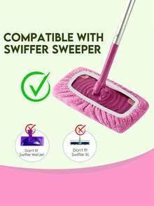 Pack de 2/4/6 serpillières pour sol mouillé, lavables pour chiffons de sol humides, idéal pour les chiffons de sol, réutilisables, microfibre pour chiffons de sol humides, secs/humides