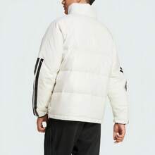 Adidas Men's Winter Coat With Three Stripes And A Warm Down Jacket. - 白色 - 查看 9