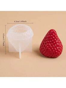 Khuôn nến silicon AromaRelax hình dâu tây 3D tự làm thủ công hương thơm lãng mạn cho tiệc ngày lễ tình nhân trang trí nhà quà tặng sinh nhật - trắng - Xem 11