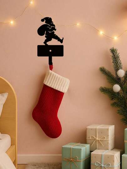 CIF BUY 1 pezzo Gancio metallico natalizio a forma di Babbo Natale per zaini - Design adorabile, perfetto per appendere chiavi, cinture o per decorare le pareti. Aggiunge un tocco natalizio alla tua casa, borse o scene festive. Decorazione natalizia in metallo, carina e funzionale, adatta per la decorazione moderna della casa, decorazione domestica, decorazione della stanza, decorazione della camera da letto, decorazione del bagno, decorazioni natalizie invernali