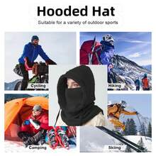 1pc Thick Windproof Neck Warmer Ski Mask, Unisex Outdoor Cycling Face Cover, Thermal Neck Gaiter For Autumn/Winter