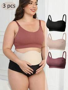 3PCS Lightweight Model Without Steel Rings, Detachable Fasteners, Convenient For Breastfeeding, Simple And Comfortable Maternity Nursing Bra Suitable For Home Use And For Outings With Children This Bra Is Made Of Soft And Comfortable Material, Which Not Only Makes The Mother Feel Comfortable But Also Makes The Baby Feel At Ease This Bra Is Breathable And Lightweight, Making It The Perfect Choice For Summer Purchases - Nhiều màu - Xem 1