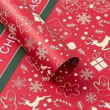 20张/包圣诞节和生日礼物包装纸，防水牛皮纸，适用于鲜花、礼品、礼物 - 彩色 - 查看 11