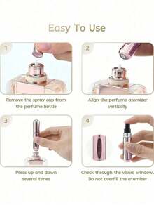 1/3pcs 5ml Bottom Filled Perfume Bottle, Refillable Spray Bottle, Portable Cosmetic Container Perfume Bottle Perfume Refillable Bottle