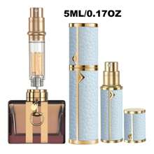 1 件奢华优雅便携式迷你可填充雾化器，底部填充设计，香水喷雾瓶，旅行香水瓶可填充，您的旅行和商务必需品