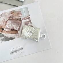 蝴蝶结造型柔软保护收纳袋，适用于耳机盒、蓝牙耳机、防摔袋、心形钱包、房间装饰、包袋、化妆包、收纳整理袋、化妆包、洗漱包、桌面收纳袋、化妆小袋、化妆包、圣诞礼物、收纳袋、旅行收纳袋、手拿包/小手提包、化妆品收纳袋、收纳袋、刷具收纳袋、迷你收纳袋、大容量收纳袋、女士礼物、圣诞礼物、女士礼物创意