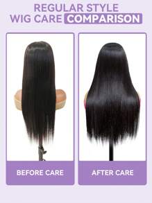 OQ 蕾丝前假发 无胶假发 Wear Go 假发 Wear & Go 无胶假发 直发真人发假发 13x4 高清蕾丝假发 真人发假发 18-30 英寸 180% 密度蕾丝前假发 神秘盒子 预剪预拔 自然色