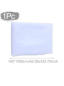1 pièce Tissu transparent blanc 393 pouces, rideaux de plafond en mousseline, décoration de cérémonie de mariage romantique, rideau en gaze à usage multiple, décoration de mariage en extérieur, décoration de baby shower, décoration de réception de mariage, décoration de fête d'anniversaire, fil de fond pour arche de mariage, décoration d'arrière-plan de fête