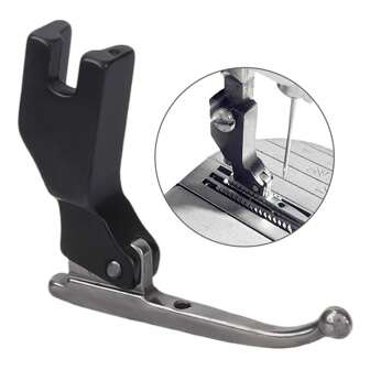 新款全钢压脚，银灰色设计，更适合制作婚纱和亮片面料，可适用于电脑平缝机