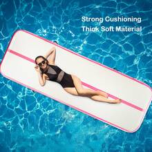 Air Floor Mat 10ft Tumbling Mat Inflatable Gymnastics Mat Thick With Pump For Youth/Adults - Pink with Pump - View 4