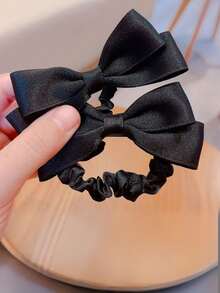 2/3/4/5 szt. satynowych gumek do włosów na jesień/zimę, baletowe koki, akcesoria do włosów, gumki do włosów odpowiednie do różnych rodzajów włosów i okazji