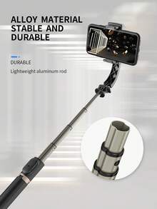 TOKQI Anti-Shake Mobile Video Stabilizer Bluetooth Selfie Stick Tripod Gimbal Stabilizer For Smartphone Extended Rotating Phone Holder For Video Shooting,Live Streaming,Summer Vacation, Travel, Outdoor Activities - Black - View 10