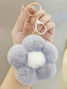 1pc Cute Creative Flower Fashionable Bag Mobile Phone Key Rings Daily Use Commuting And Dating Fashionable For Men And Women Gift Decor Present Valentines Car Women Key Chain Charms Cute Keychain School Supplies Teacher Gifts Back To School Teacher - Multicolor - View 6