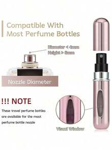 4pcs 5ml Refillable Perfume Bottles, Mini Portable Aluminum Spray Bottle For Perfume Perfume Bottle - 彩色 - 查看 3