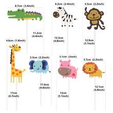 8 Peças Toppers de Bolo com Tema de Cavalo e Unicórnio, Decorações de Bolo Impressas Criativamente com "Sucesso" para Festa de Aniversário