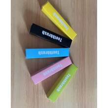 1/5pcs Travel Toothbrush, Travel Toothbrush Set,Mini Toothbrush Soft Portable Toothbrush Travel With Tooth Brush Cover Small Folding Toothbrush Individually Wrapped Home Travel Camping Home Bathroom Decor Fall Decor Back To School