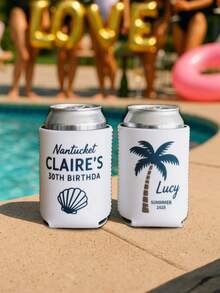 Tazze per bevande con funzione di raffreddamento personalizzate, regalo per il papà, regalo estivo, regalo per lui, souvenir di compleanno divertente, borsa per bevande da festa, borsa termica personalizzata con logo e testo (disponibile in più colori), matrimonio, compleanno, addio al celibato