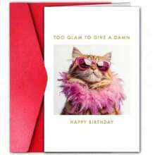 1 cái, Thiệp chúc mừng sinh nhật mèo hài hước, Quà tặng độc đáo cho chủ sở hữu thú cưng, Chất liệu giấy, Thích hợp cho bạn bè, gia đình, người yêu chó/mèo, Lời chúc mừng sinh nhật sáng tạo kèm phong bì - Nhiều màu - Xem 8