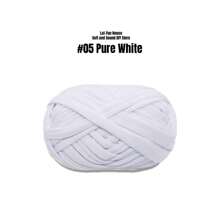 Premium Polyester T-Shirt Fabric Crochet & Knitting Yarn - 1Pc, 100G Each, 30m Length - Ideal For DIY Projects, T-Shirts, Slippers & Baskets, Fabric Strip Handmade Weaving Diy Bag, Shoe, Carpet, Organizing Basket Thread