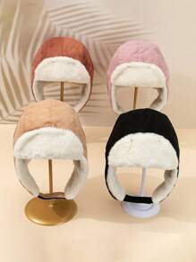 1pc Unisex Children's Warm Trapper Hat, Suitable For Cycling And Hiking