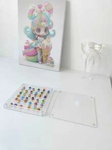 1pc 36-Slot Acrylic Transparent Shell Storage Box, Mini Stone Beach Specimen Display Case, Insect Collection Box, Women's Organizer Box, Travel Essential, Back To School Dorm Storage - Clear - View 4