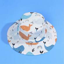 Baby Sun Hat UPF 50+ Sun Protective Toddler Bucket Hat Summer Beach Hats Wide Brim Outdoor Play Hat For Boys Girls