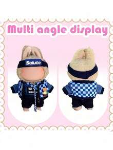 4 piezas adecuadas para muñeca de 17 cm, ropa para la 1ra y 2da generación de figuras de caja ciega, se ajusta a la sudadera, adecuado para volver a la escuela, graduación, regalos de entretenimiento, suministros para fiestas, regalos de cumpleaños (estilo de muñeca incluido al azar)