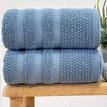 Buddemeyer Vanilla Extra Soft Face Towel 48x80 Blue - 彩色 - 查看 1