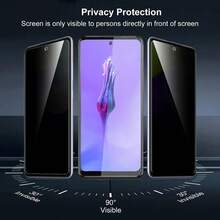 2 Pieces OPPO, Vivo, Realme Edgeless Anti-Peeping Tempered Glass Film This Product Is Compatible With A Variety Of Phone Models, Including OPPO A92/OPPO A96/OPPO A98, Realme GT 5G, Realme C63, Vivo S1 Pro, And Vivo Y38. It Is Designed As A Privacy Film For Mobile Phones, Offering Black Edge Protection And Anti-Peeking Functionality. Screen Protection Essentials, Applicable To Daily Shield, Office, Home Privacy Screen Protector Phone Screen Protector Phone Accessories Waterproof Shockproof Anti-Fall Anti-Fall Scratch Resistant Anti-Fingerprint Full Cover - Black-white Privacy Film - View 9