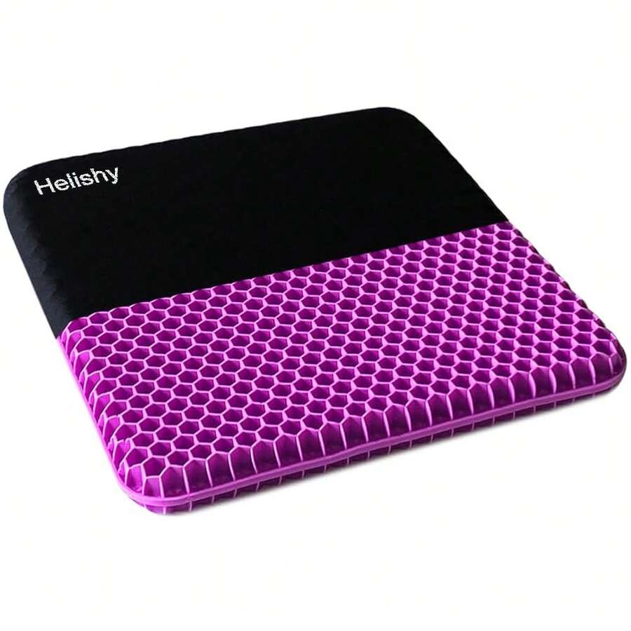 Gel Seat Cushion, Double Thick Egg Gel Cushion For Pressure Pain Relief, Breathable Wheelchair Cushion Chair Pads For Car Seat Office Chair (16x14x1.65inch)-973700 - 3-violet1614165 inch - Xem 1