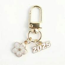 30/60 件三色混珐琅樱花油滴吊坠 - DIY 锌合金首饰，适用于手链、项链和耳环