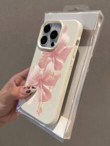 Funda protectora de teléfono con textura y estampado de flores hawaianas, de moda minimalista, a prueba de golpes y gruesa, adecuada para iPhone 16 XR /7/8, iPhone 15 Pro Max/12 Pro Max/13 Pro Max/14 Pro Max, 13 14 11 12p 14 Women P11 Soft Shell P12 Anti-Drop XS.XR /78P.78GES2