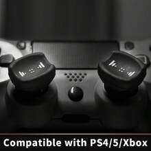 Bộ nút bảo vệ bằng silicon cho tay cầm chơi game, phù hợp với tay cầm chơi game và Switch Pro. Bộ nút bấm. Quà Giáng sinh tuyệt vời, cũng là món quà Valentine ý nghĩa dành cho bạn trai. - màu đen - Xem 1