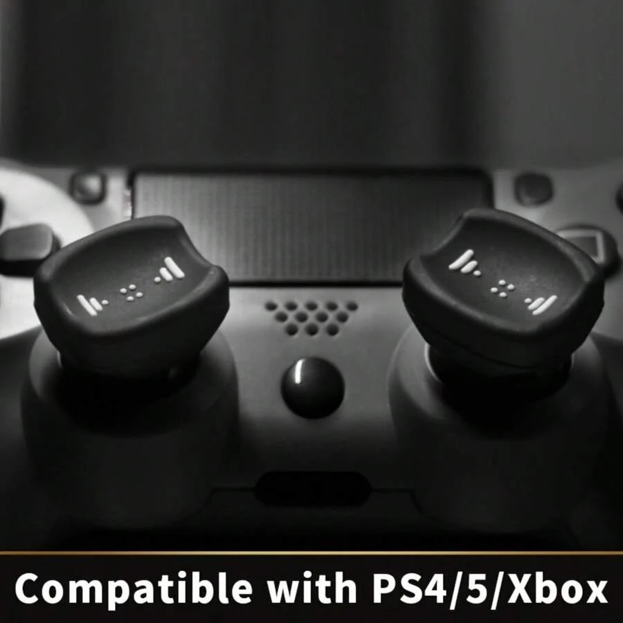 Bộ nút bảo vệ bằng silicon cho tay cầm chơi game, phù hợp với tay cầm chơi game và Switch Pro. Bộ nút bấm. Quà Giáng sinh tuyệt vời, cũng là món quà Valentine ý nghĩa dành cho bạn trai. - màu đen - Xem 1