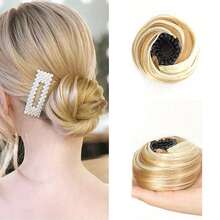 Voluminous Bird's Nest Bun - Elegant High-Temperature Silk Fiber Women's Bun, Messy Elastic Headband Style, Essential Item For Quickly Creating Fashionable Hairstyles