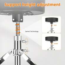 Drum Throne Seat,Adjustable Stool Drum Universal Thick Padded Drum Throne Drummer Stool With 2Pacs 5A Drumsticks - 1 - Xem 4