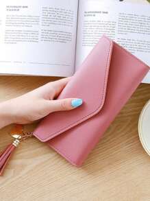 1pc/ Ladies' Personalized Name Tassel Clutch Wallet - An Elegant Handbag, Credit Card Slot And Soft Lining - The Perfect Gift For Birthdays, Anniversaries, Mother's Day, Valentine's Day, Christmas Or Daily Use, Carry A Wallet With A Clutch Every Day/Fashionable Clutch/Secure Snap Closure - Multicolor - View 10