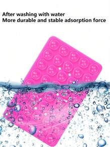 40pcs Silicone Material Phone Suction Cup, Double-Sided Suction Pad Phone Holder, Multi-Function Suction Cup Compatible With IPhone, Android Phone, Gift For Birthday, Family, Friends Phone Stand, Phone Accessories - Clear - View 9