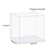 Clear Display Case, Acrylic Box Assemble Dustproof Box Showcase For Collectibles, Crafts - Clear 10x6.3x8.3 Inch - View 2